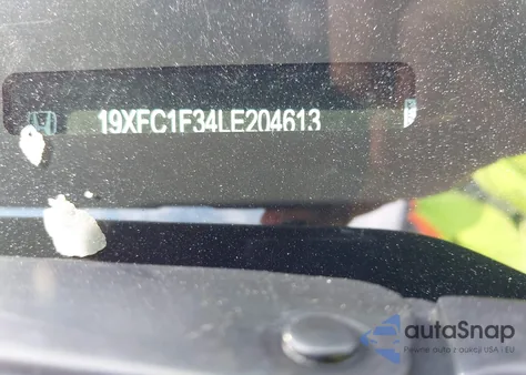 2020 Honda Civic Ex из США, поврежденный, VIN 19XFC1F34LE204613